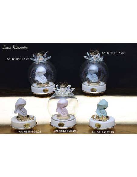 Bomboniere Maternità carillon Marechiaro statua colorata shop online