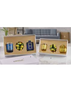 Candele bomboniere Melaverde e diffusori ambiente limoni in ceramica