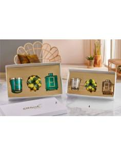 Profumatori per ambienti e candele pianta limoni in ceramica Melaverde