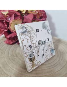 Bomboniere comunione orologio calice dorato e cuori glitter 2