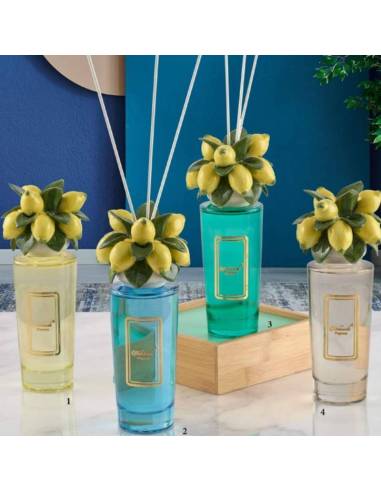 Profumatore ambiente bomboniere Melaverde limoni in ceramica shop online