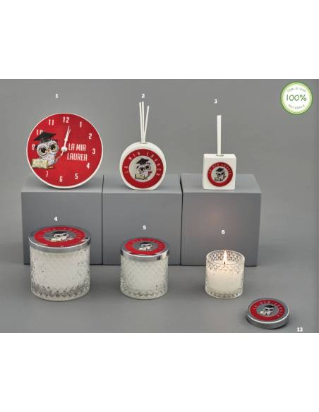 Bomboniere Melograno utili gufo orologio diffusori e candele