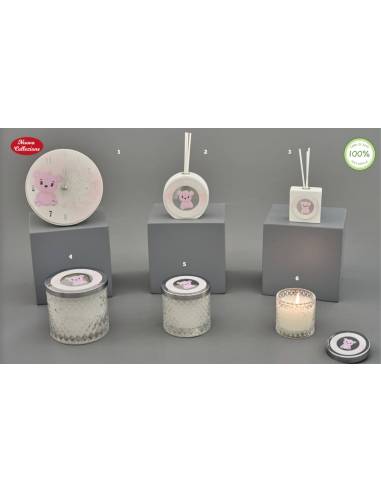 Bomboniere orsetti animaletti rosa Melograno bimba Made in Italy