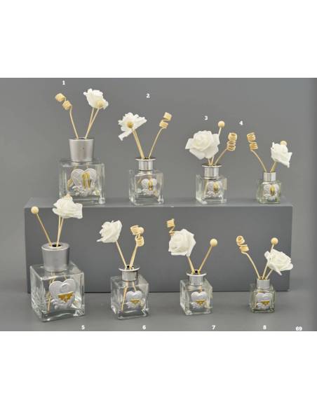 Profumatori per ambienti eleganti Melograno bomboniere fiore bianco shop online