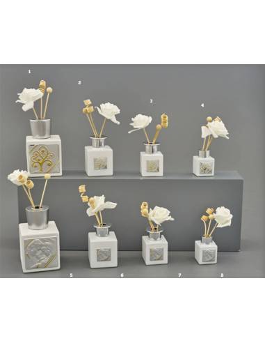 Bomboniere profumatori eleganti Melograno placca quadrata Made in Italy