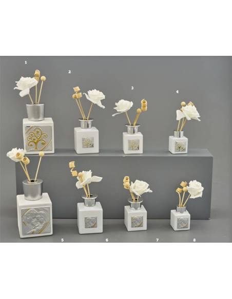 Bomboniere profumatori eleganti Melograno placca quadrata Made in Italy