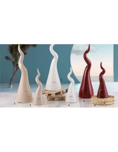 Bomboniere portafortuna Melaverde corni in ceramica colorata shop online