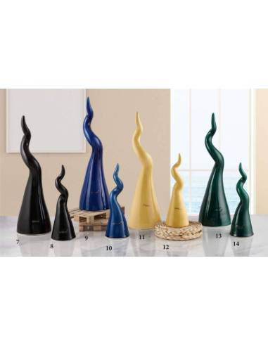 Bomboniere portafortuna Melaverde corni in ceramica colorata shop online | Sindy Bomboniere