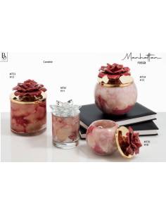 Bomboniere candele profumate Buba Design Linea Manhattan rossa