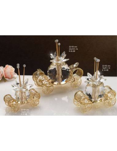 Diffusori per ambienti carrozze Grace Design tema principessa principe fiore cristallo