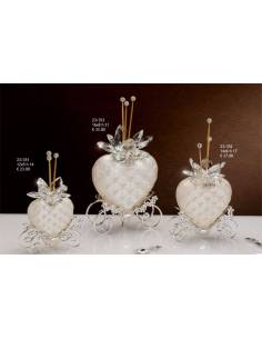 Profumatori bomboniere Grace Design carrozze cuore dettagli argentati