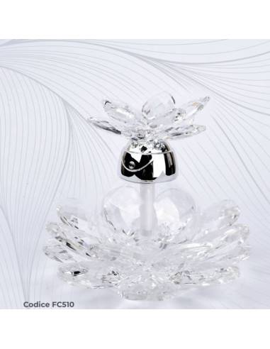 Diffusori per ambienti bomboniere cristallo decoro floreale Pierre Cardin
