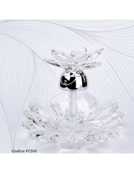 Diffusori per ambienti bomboniere cristallo decoro floreale Pierre Cardin