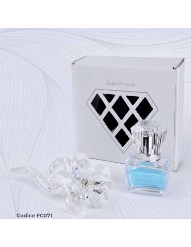 Bomboniere eleganti fiori porta profumo scatola Le Fate di cristallo