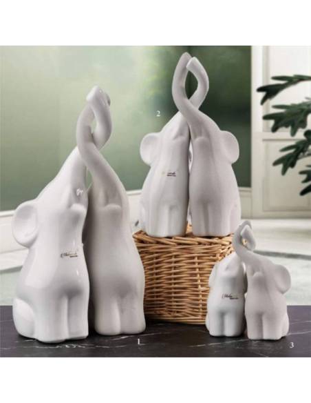 Bomboniere ceramica Melaverde animali elefanti shop online