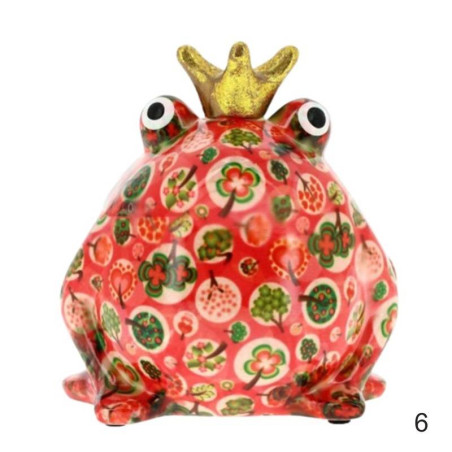 Bomboniere salvadanaio in ceramica Re Ranocchio Freddy Pomme Pidou | Sindy Bomboniere