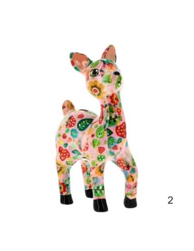 Bomboniere utili salvadanaio bambi Lilou in ceramica colorata | Sindy Bomboniere
