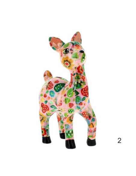 Bomboniere utili salvadanaio bambi Lilou in ceramica colorata | Sindy Bomboniere