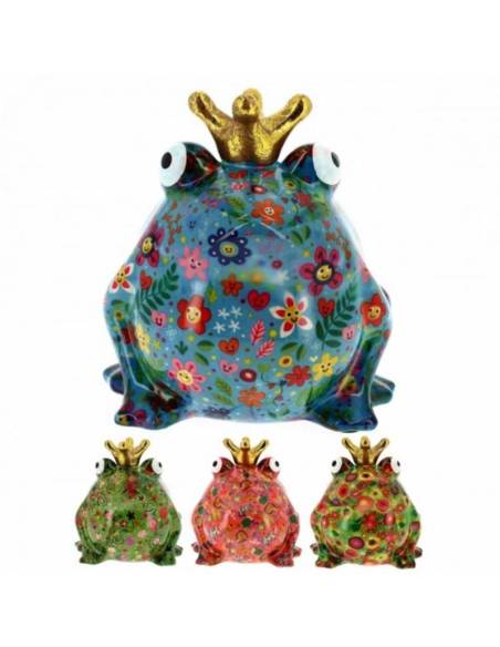 Bomboniere ceramica lucida salvadanaio Re Ranocchio Pomme Pidou