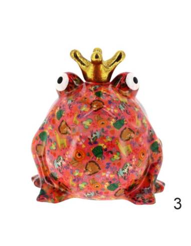 Bomboniere ceramica lucida salvadanaio Re Ranocchio Pomme Pidou | Sindy Bomboniere