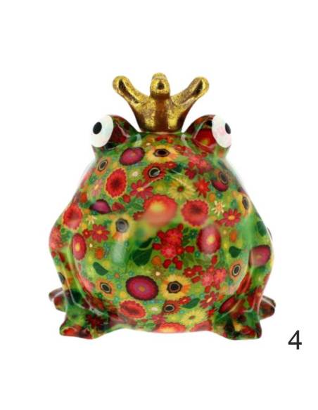 Bomboniere ceramica lucida salvadanaio Re Ranocchio Pomme Pidou | Sindy Bomboniere