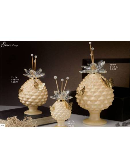 Bomboniere eleganti pigne Grace Design farfalle offerte online