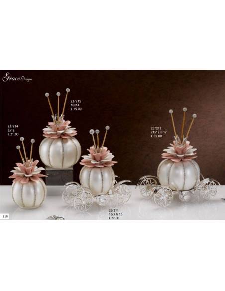 Diffusori per ambienti carrozze Grace Design dettagli argentati