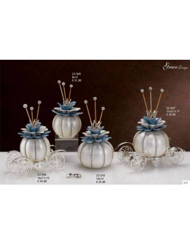 Profumatori per ambienti carrozze Grace Design dettagli argentati