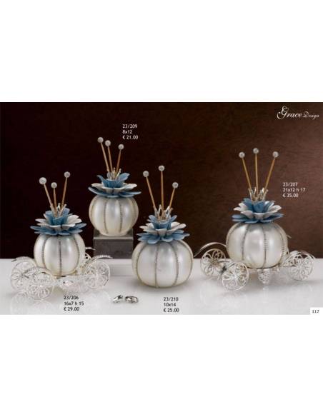 Profumatori per ambienti carrozze Grace Design dettagli argentati