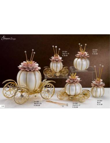 Diffusori per ambienti carrozze Grace Design base dorata shop online