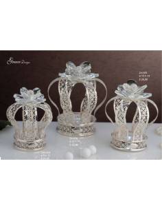Bomboniere particolari ed eleganti corone argentate Grace Design