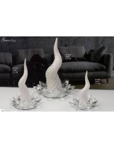 Bomboniere particolari corni portafortuna Grace Design fiore in cristallo