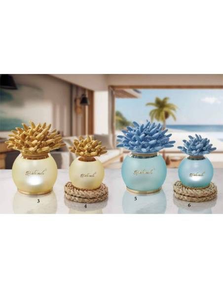 Lampade led bomboniere Melaverde corallo in ceramica shop online | Sindy Bomboniere