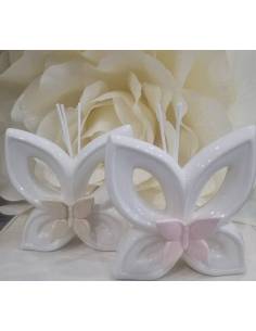 Profumatore ambiente in ceramica bomboniere farfalle colorate Harmony