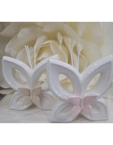 Profumatore ambiente in ceramica bomboniere farfalle colorate Harmony