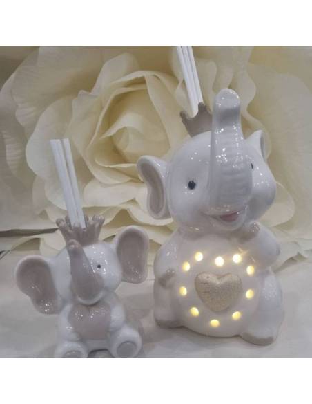 Harmony bomboniere animali elefanti in ceramica lucida shop online