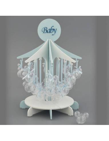 Bomboniere particolari portaconfetti topolino maschio Melograno mobiletto giostra