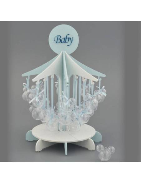 Bomboniere particolari portaconfetti topolino maschio Melograno mobiletto giostra