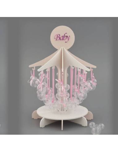 Bomboniere portaconfetti topolina mobiletto giostra Melograno