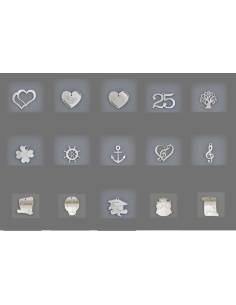 Bomboniere ciondoli Melograno in plexiglass Made in Italy