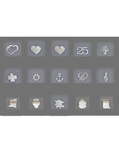 Bomboniere ciondoli Melograno in plexiglass Made in Italy