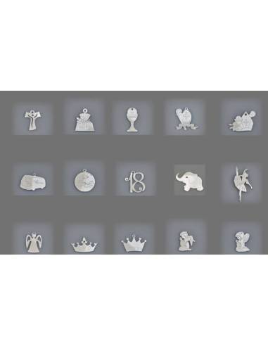 Melograno bomboniere ciondoli plexiglass argentato shop online