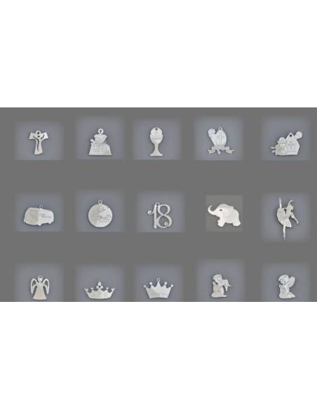 Melograno bomboniere ciondoli plexiglass argentato shop online