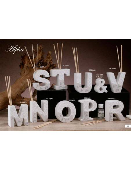 Diffusori per ambiente Dolcicose lettere Linea Alpha