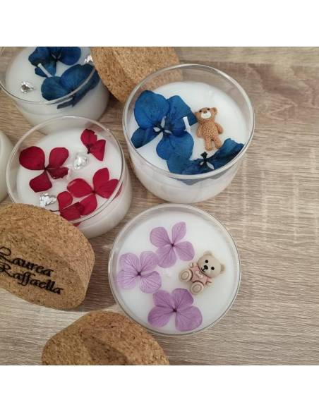 Candele profumate particolari bomboniere personalizzate con orsetti