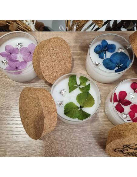 Bomboniere candele profumate particolari in vetro tappo personalizzato