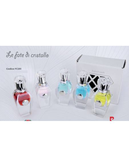 Bottiglia profumo in vetro bomboniere Le Fate di Cristallo Pierre Cardin