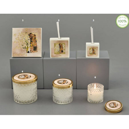 Bomboniere utili Melograno Klimt profumatore orologio e candele shop online