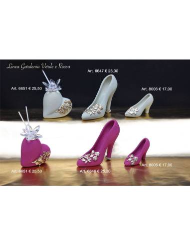 Diffusore ambiente e scarpetta tacco elegante Linea Gardenia Made in Italy