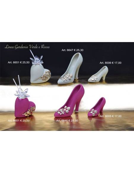 Diffusore ambiente e scarpetta tacco elegante Linea Gardenia Made in Italy